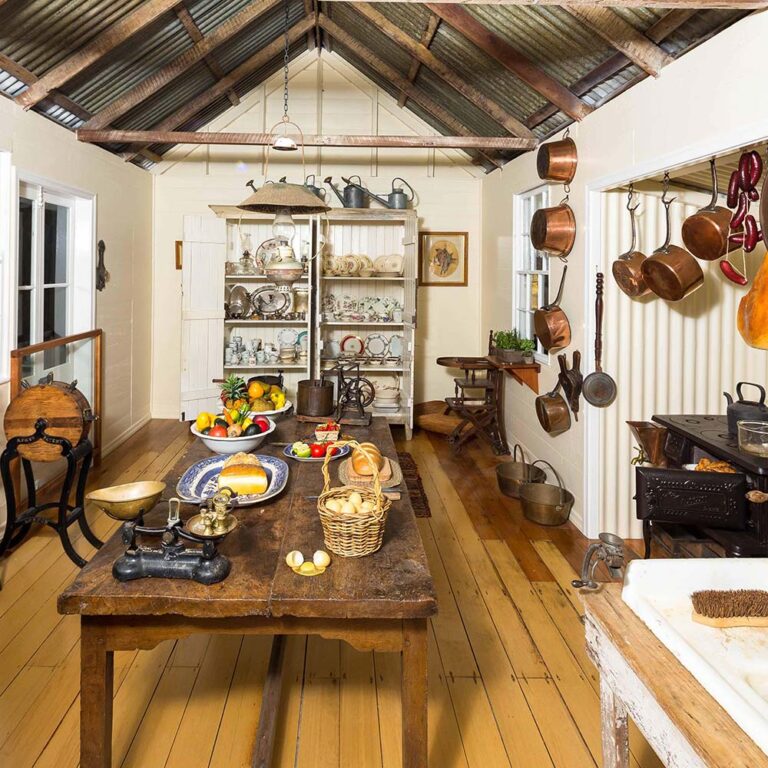 An 1800s kitchen at the Historic Village Herberton