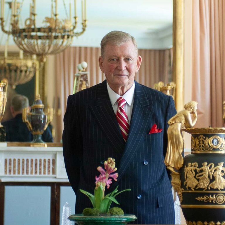 David Roche in the Fermoy House Roman Room