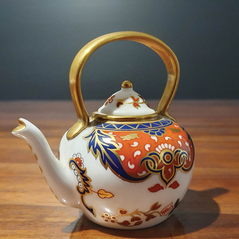Royal Crown Derby miniature teapot