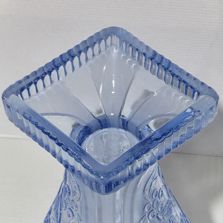 Art Deco blue glass vase by Walther & Sohne