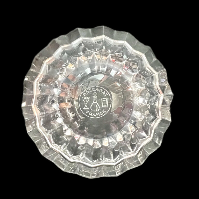 Pair Baccarat crystal caviar bowls