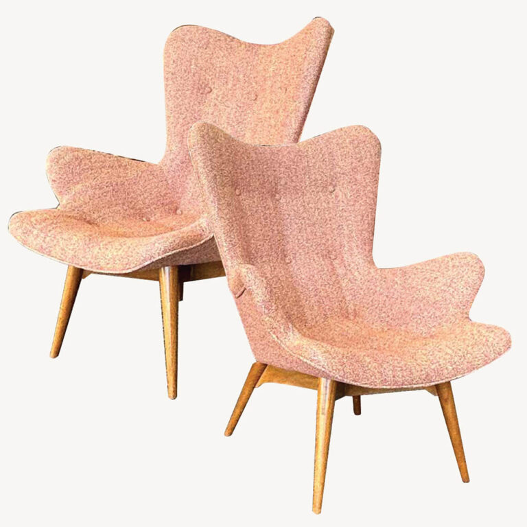 Pair of Grant Featherston R160 ‘contour’ armchairs