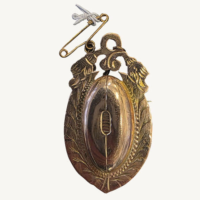 9ct gold 1911 football medal