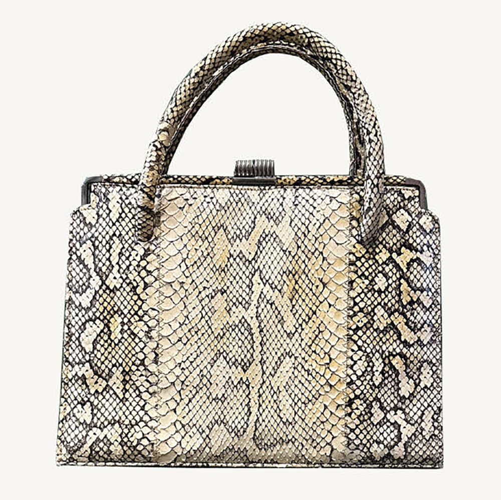 Vintage python handbag