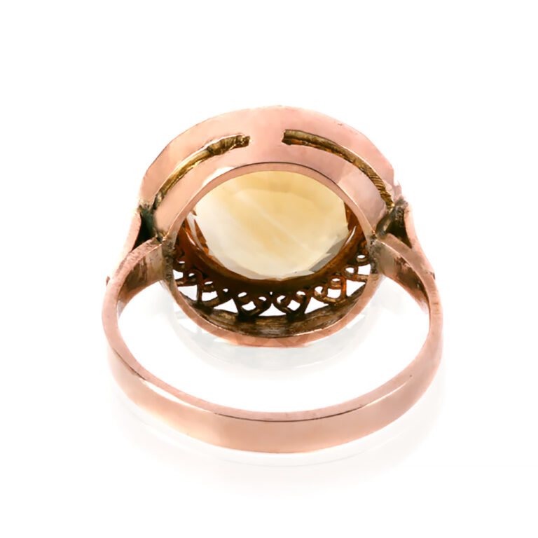 Vintage citrine ring c.1970s