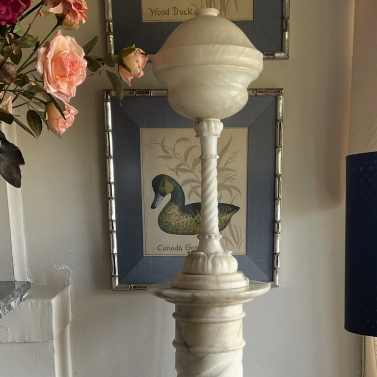 20th century Italian alabaster pedestal