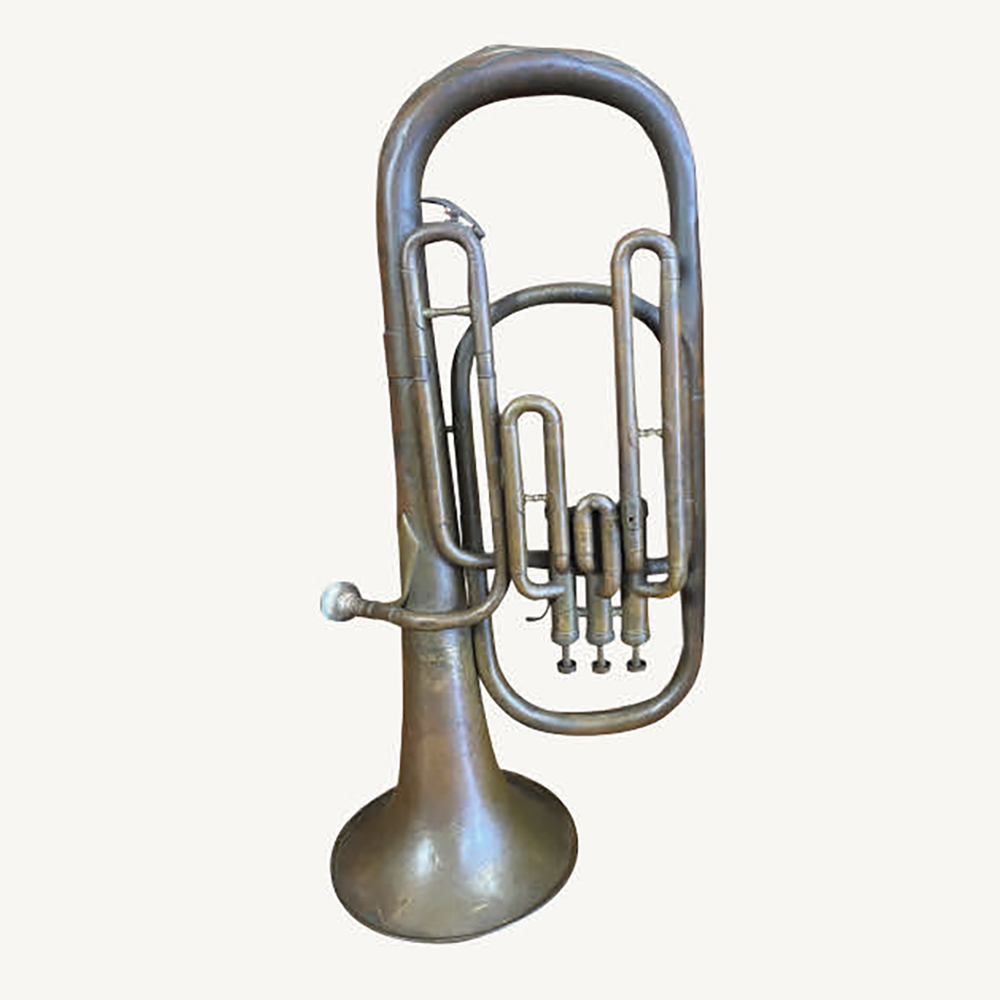 large brass trumpet