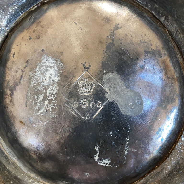 Silver-plated coffee pot