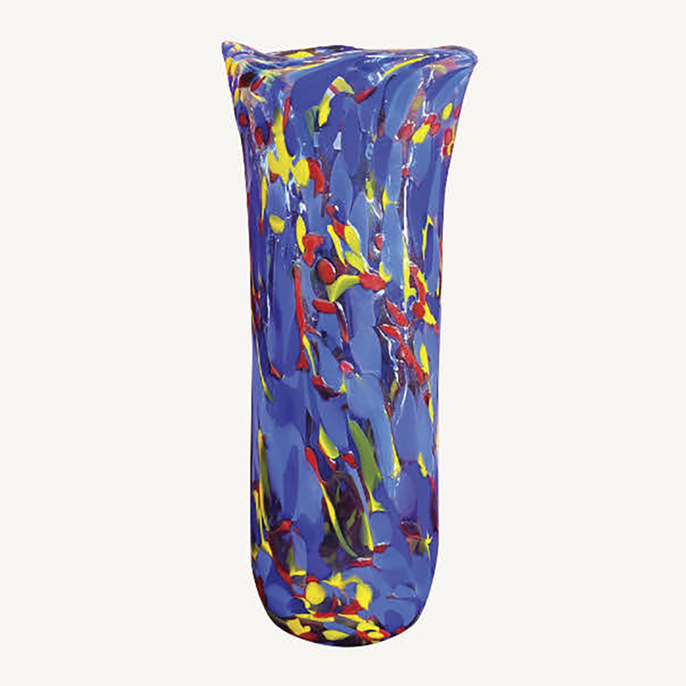 Handblown glass vase