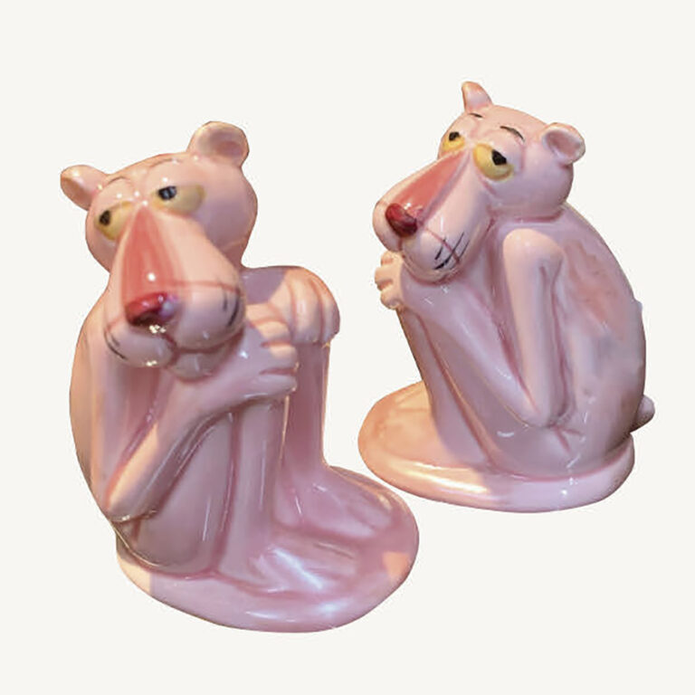 Vintage Pink Panther salt and pepper