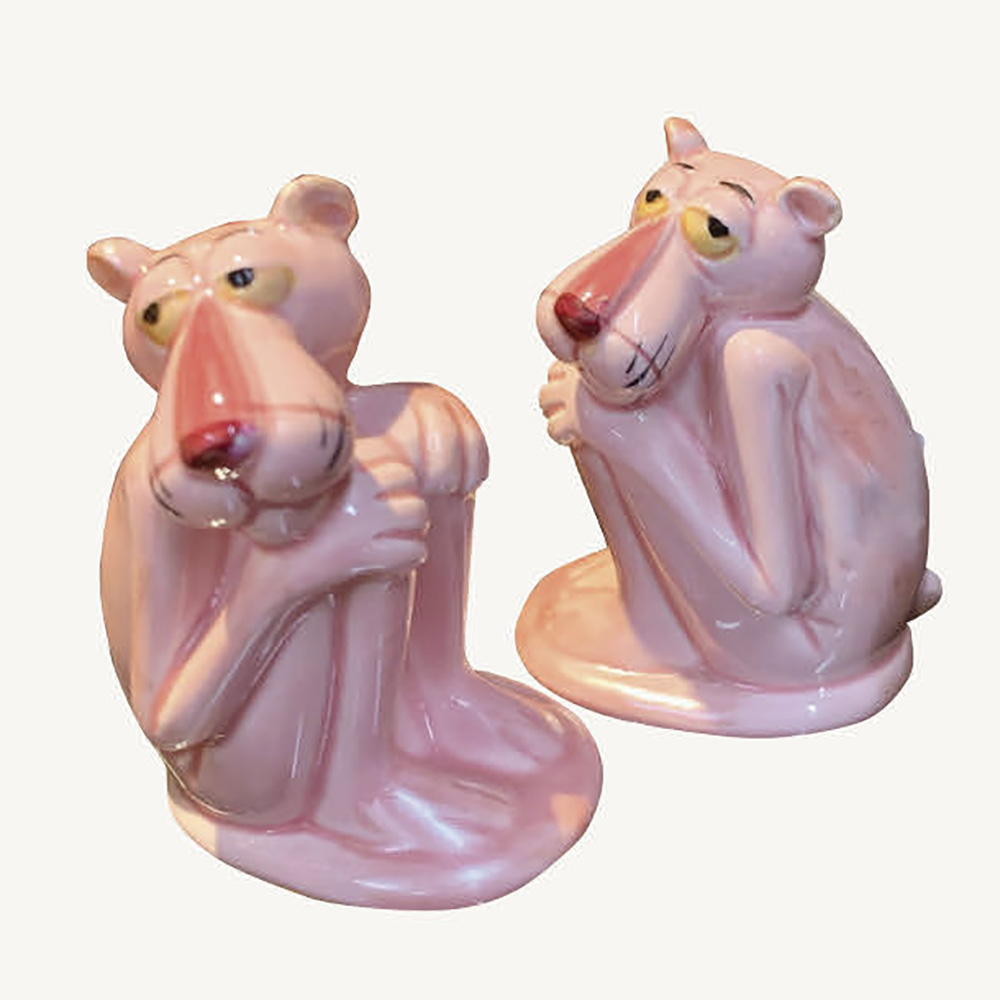 Vintage Pink Panther salt and pepper