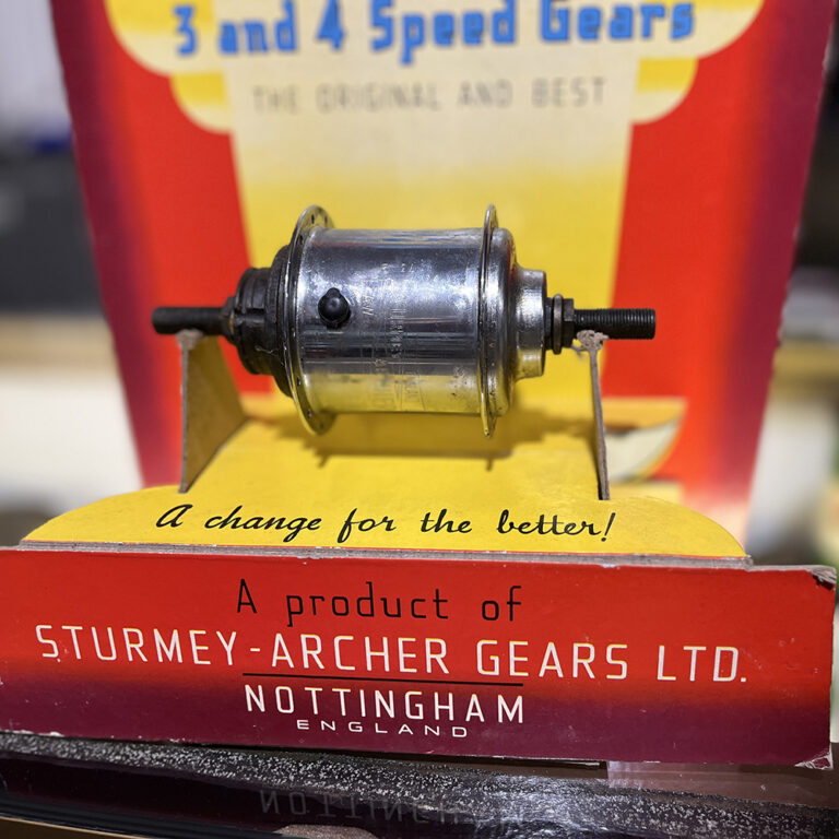 Vintage cardboard counter display card