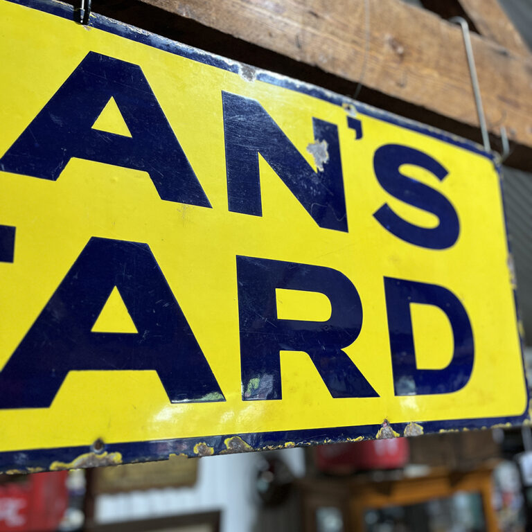 colmans mustard enamel sign