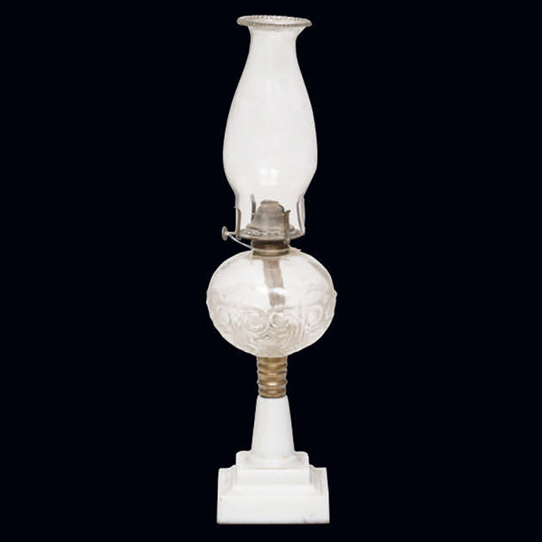 American glass lamp