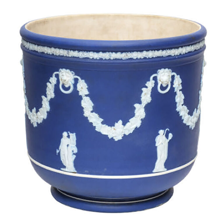 Wedgwood blue Jasperware jardiniere