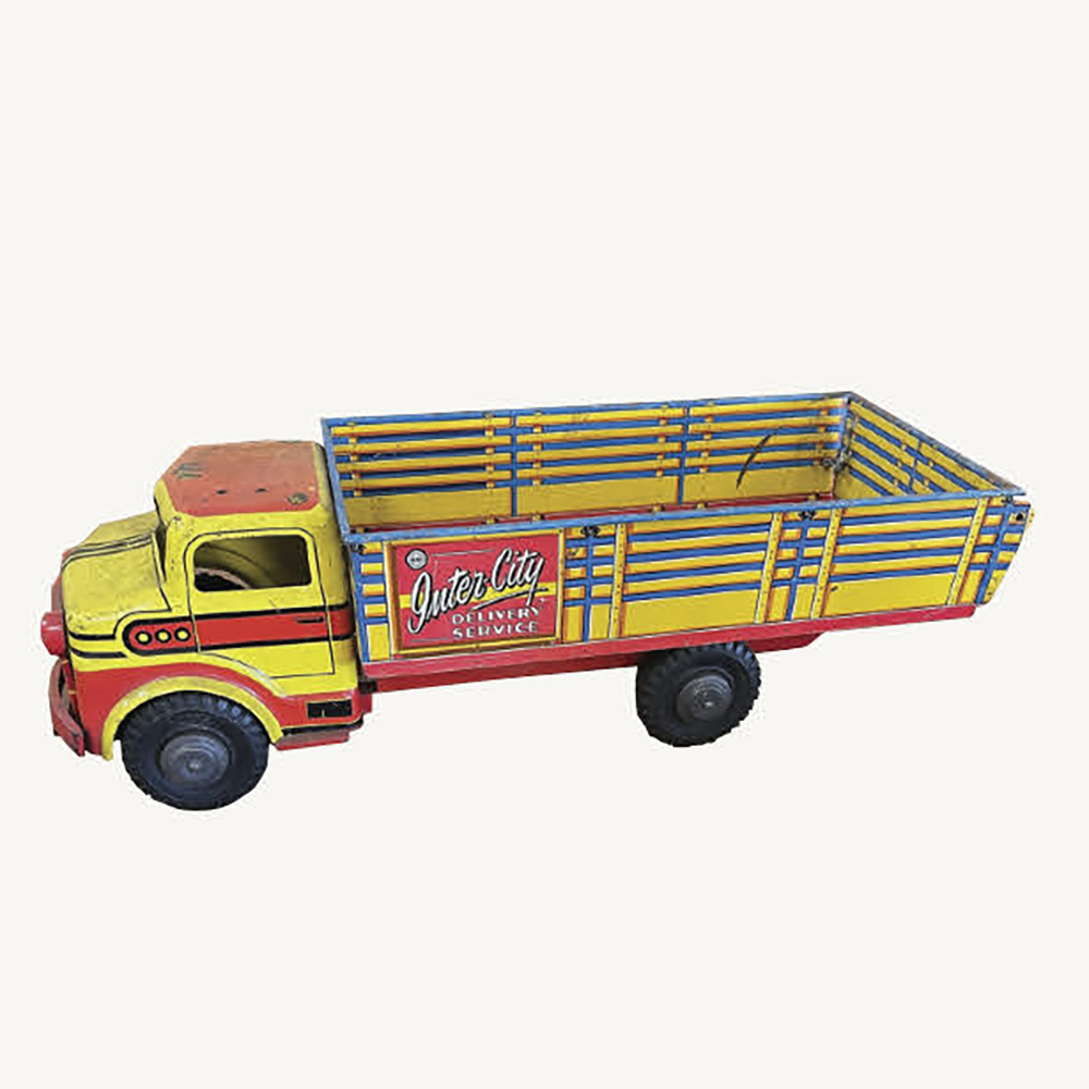 Lithographed tinplate truck