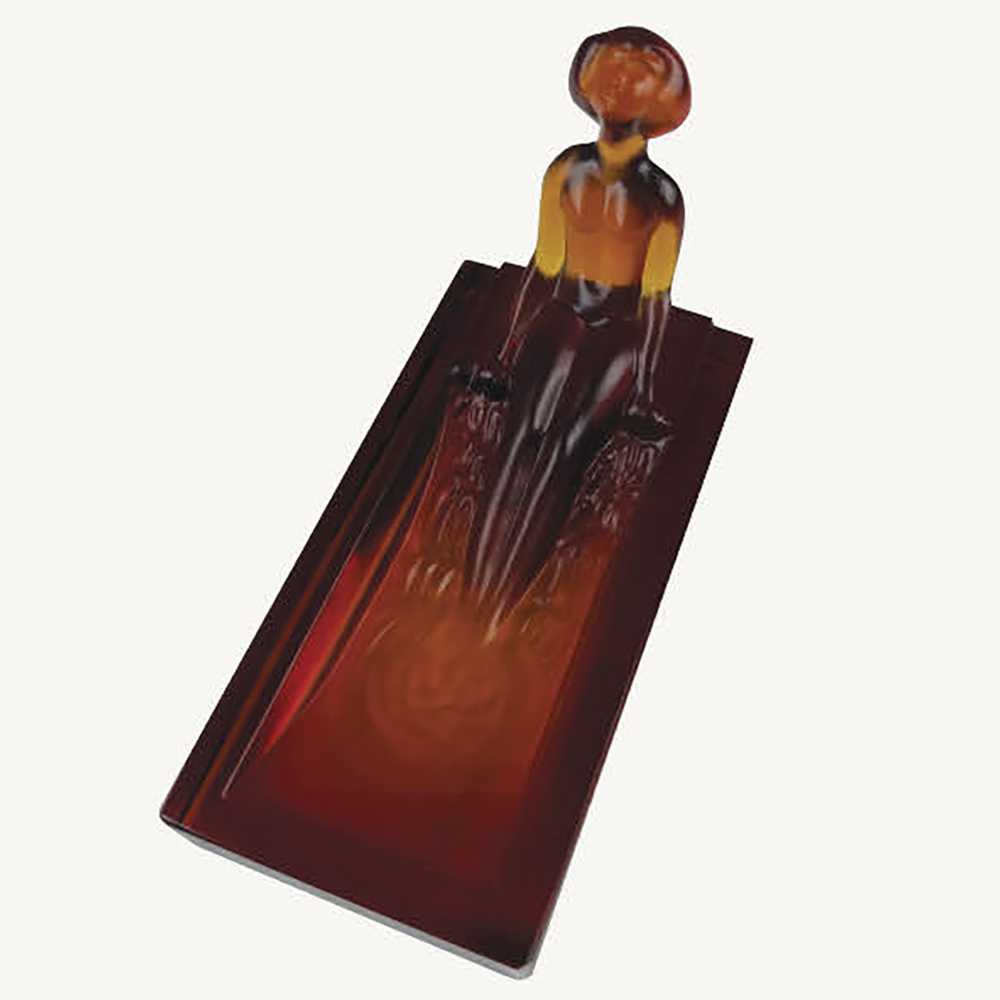 Desnav amber glass bathing lady