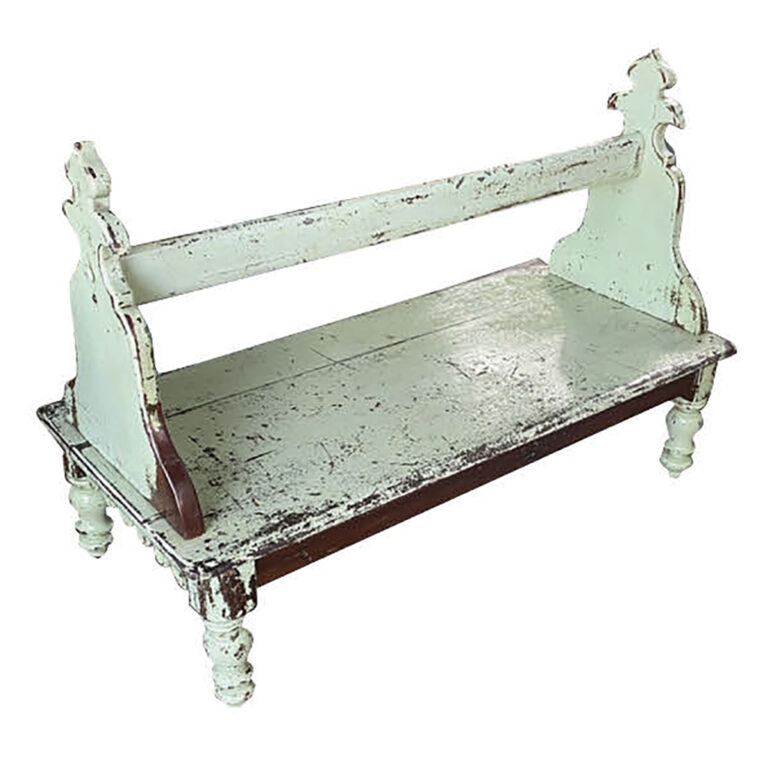 Early cedar double sided bench