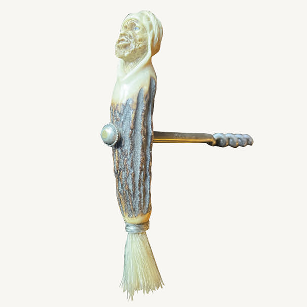 19th century horn bottle opener