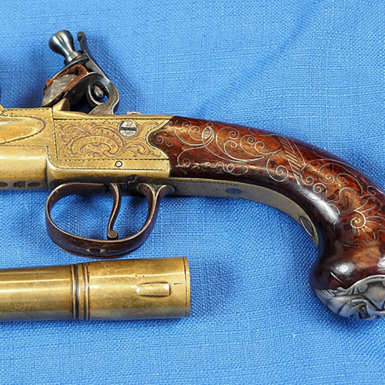 Flintlock pistol by Thomas Archer c.1780