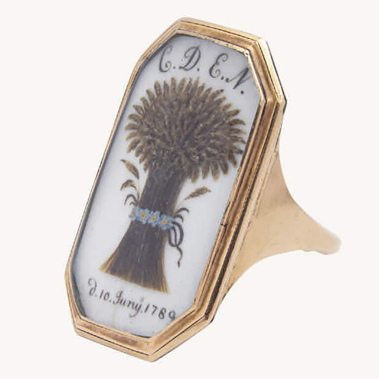 18th century Catalan mourning ring