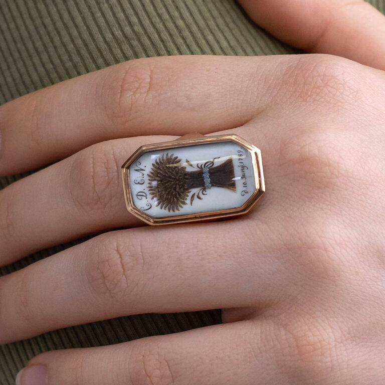 18th century Catalan mourning ring