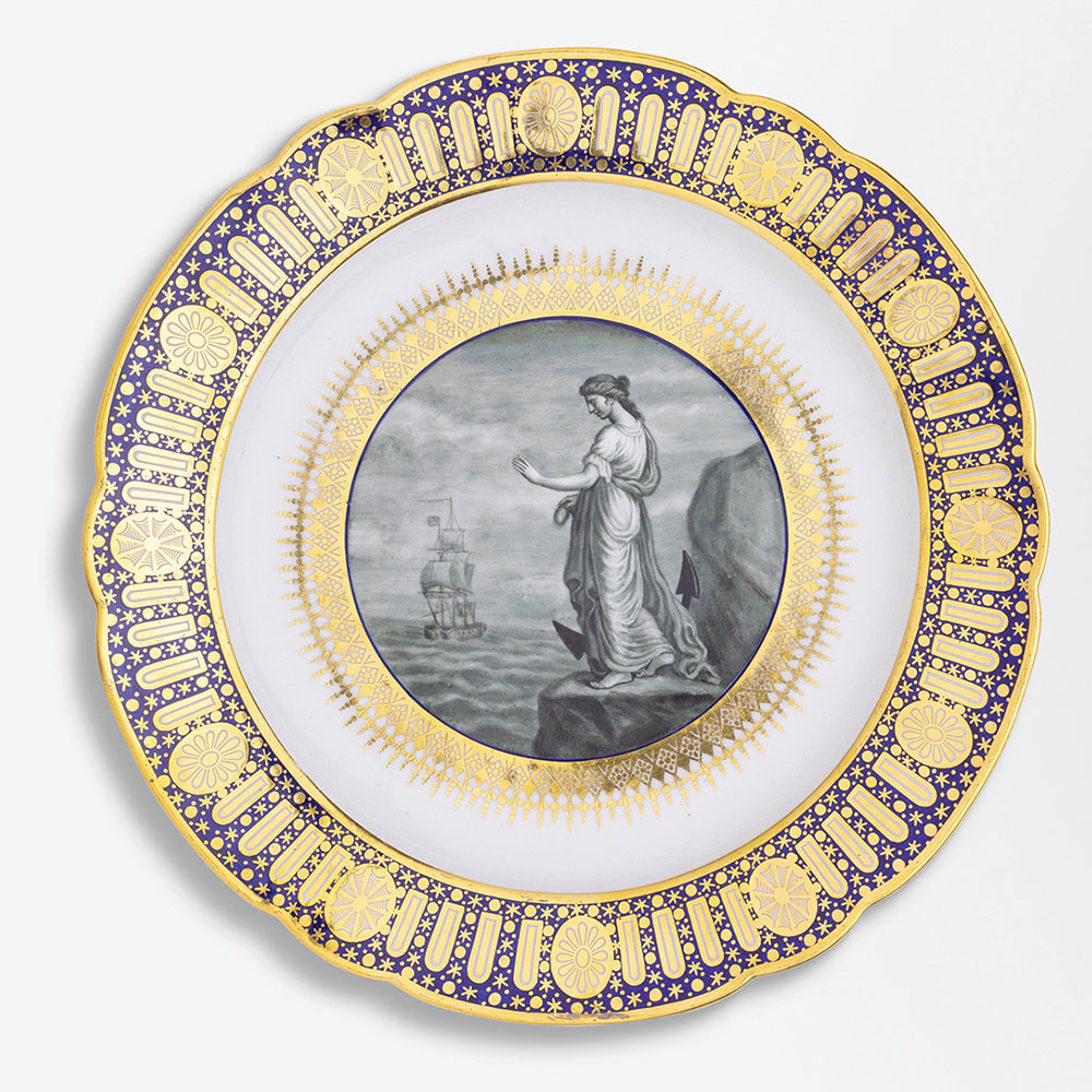 Flight Worcester plate from the 'Hope Service'