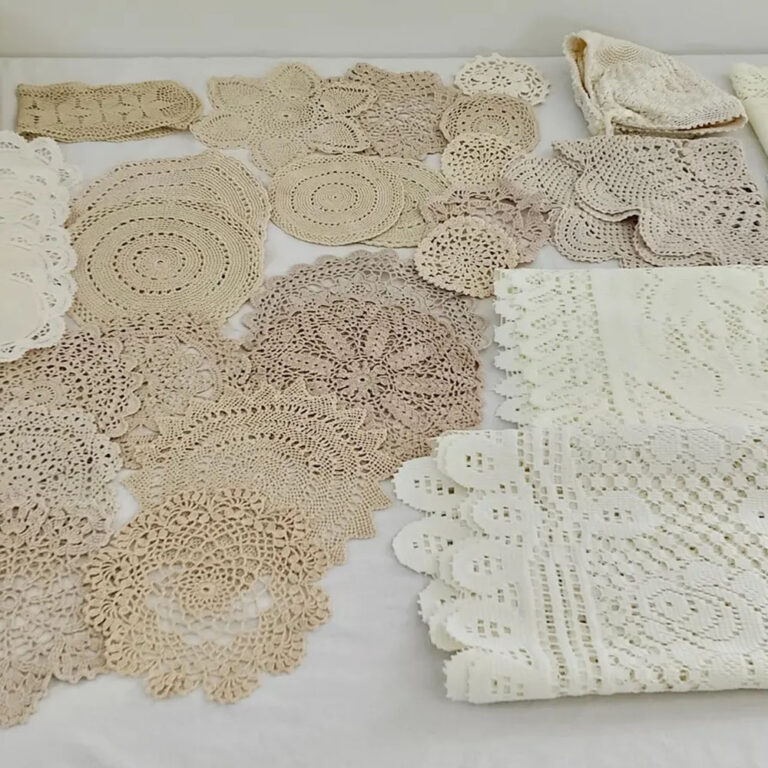 vintage fabric scrap bundle