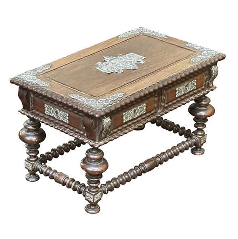 European jewellery box with silver mounts