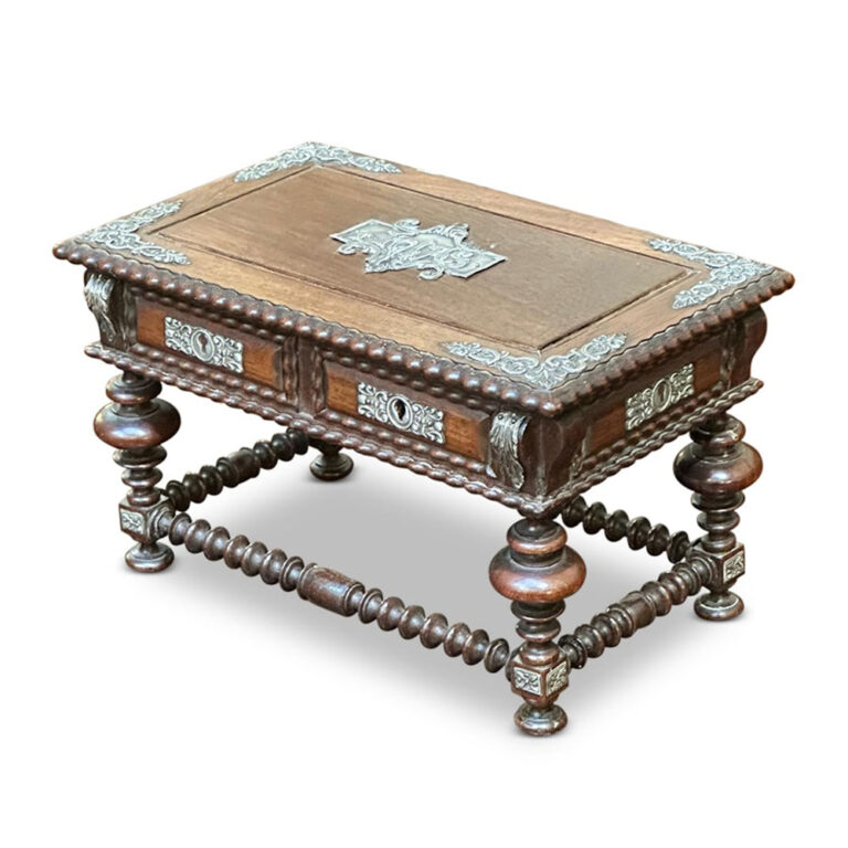 European jewellery box with silver mounts