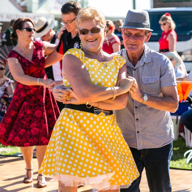 Dancing at the Kurri Kurri Nostalgia Festival, Angela Hardy image.