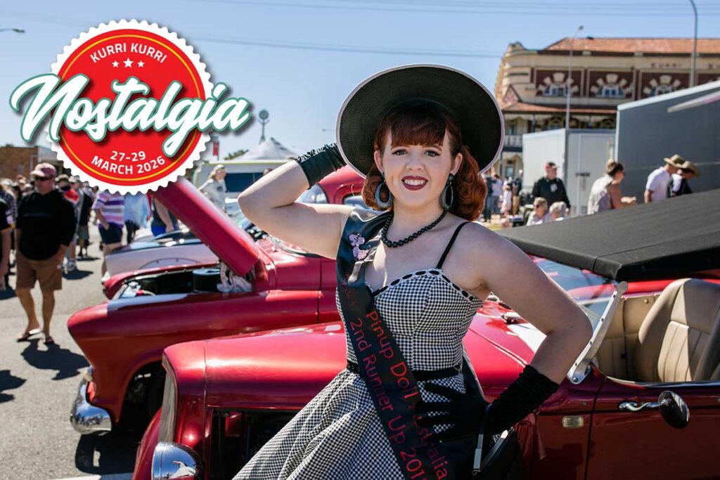 Pin-up girl at Kurri Kurri Nostalgia Festival