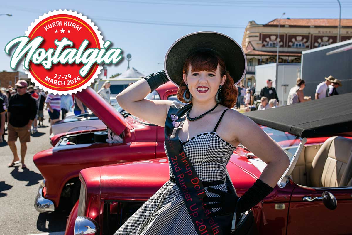 Pin-up girl at Kurri Kurri Nostalgia Festival
