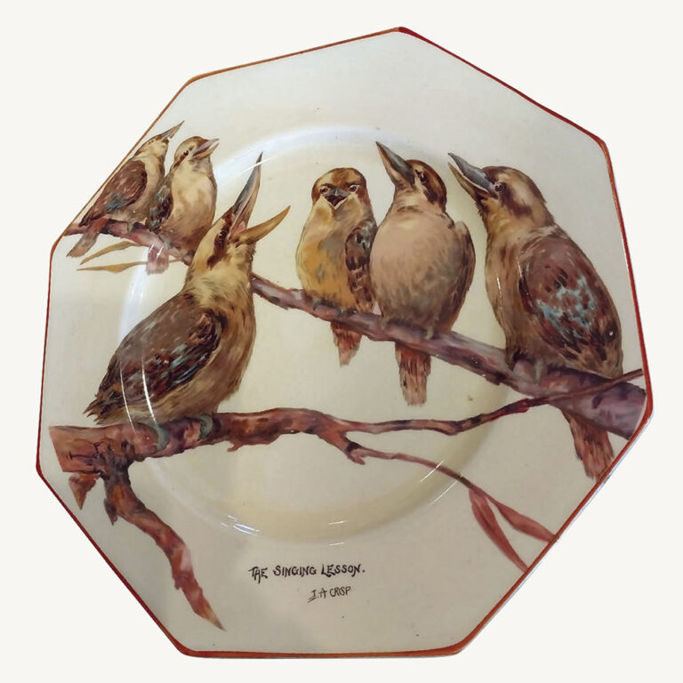 ja crisp kookaburra plate
