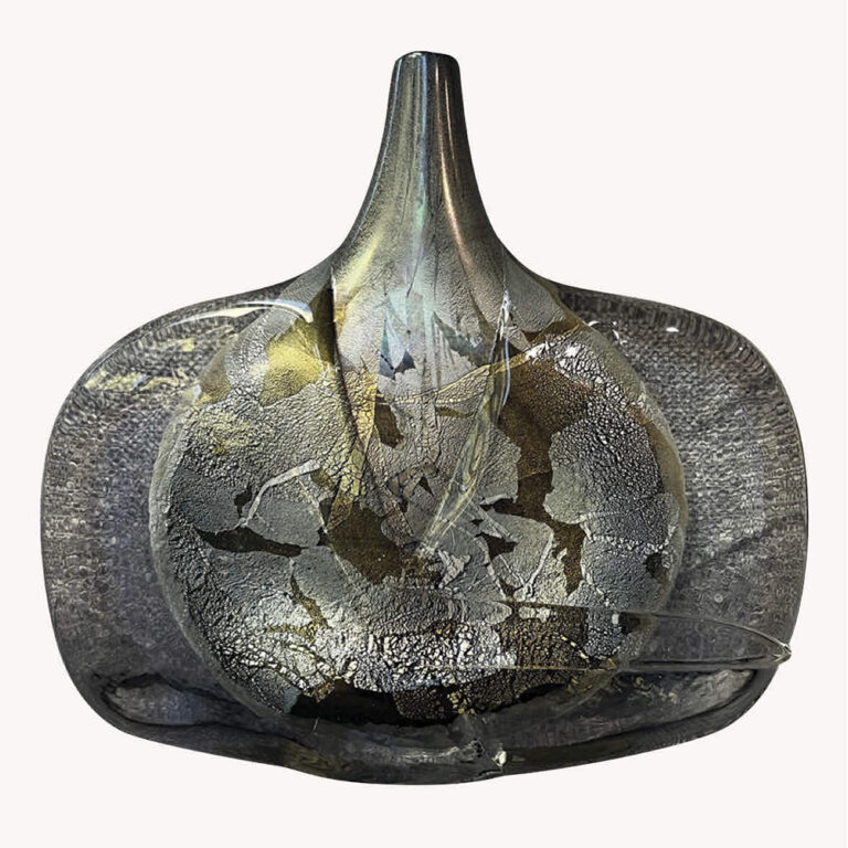 hand blown art glass ‘Fish’ vase