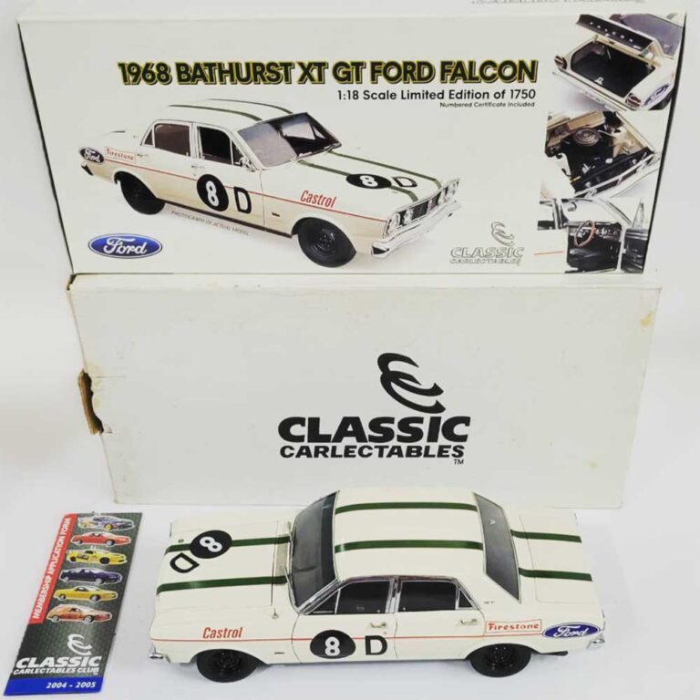Classic Carlectables 18075 1968 XT GT Ford Falcon Polar White at Theodore Bruce Auctions