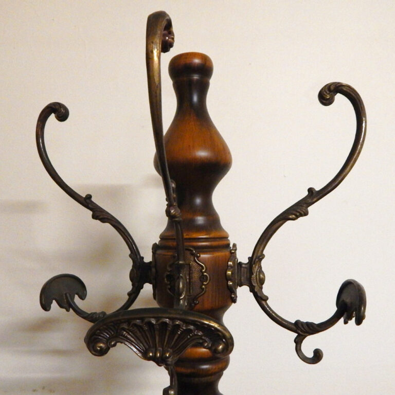 Ornately carved and heavy hat stand