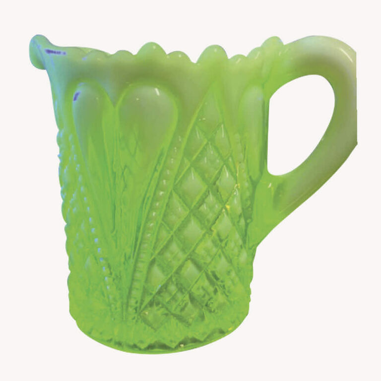 Uranium glass jug