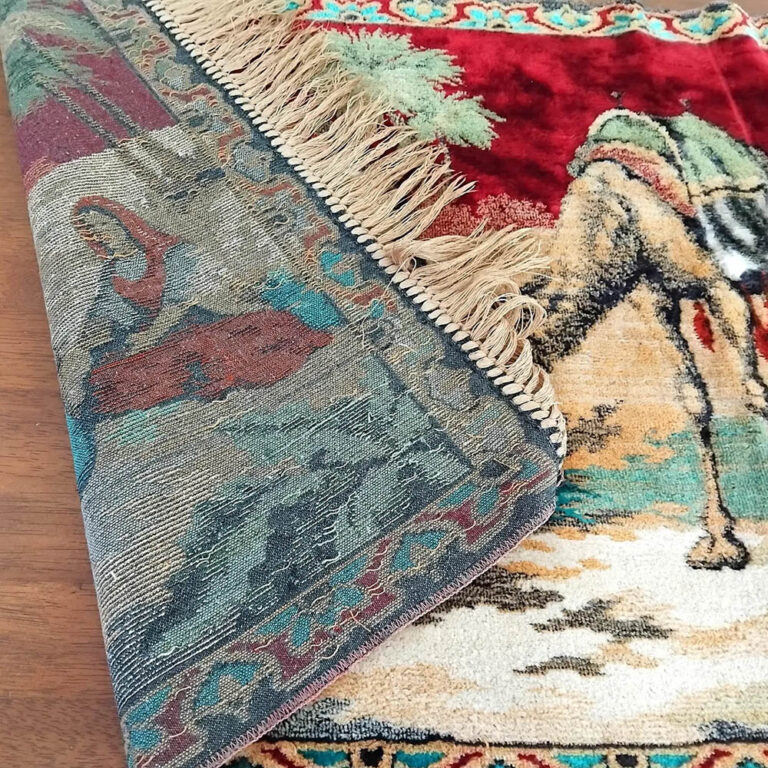 Velvet woven wall hanging