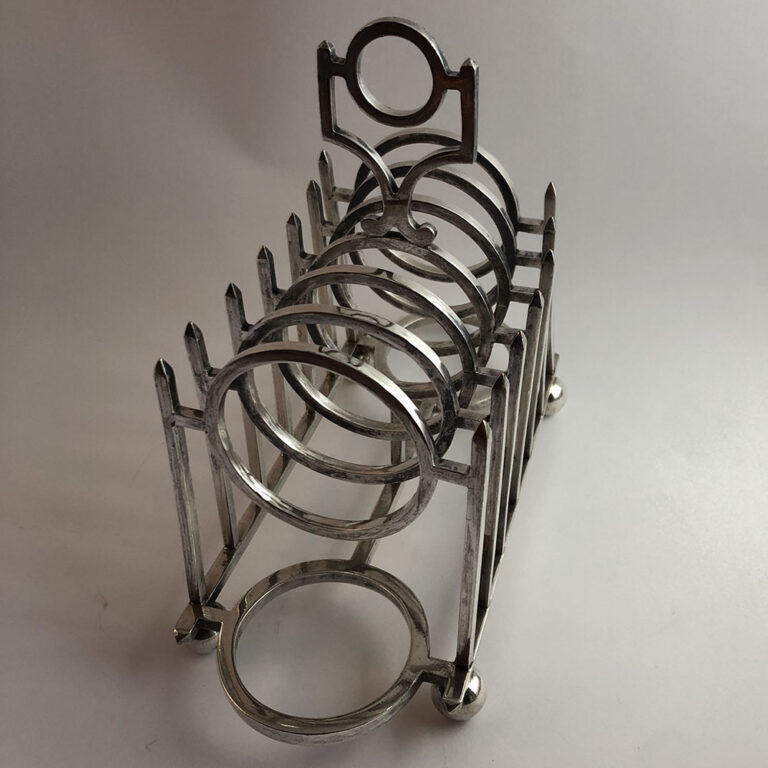 silver plated toast rack
