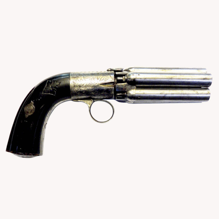 Rare Mariette pepperbox pistol