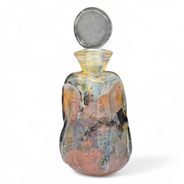 Richard Clement art glass perfume bottle