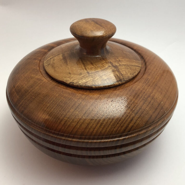 Blackwood lidded bowl