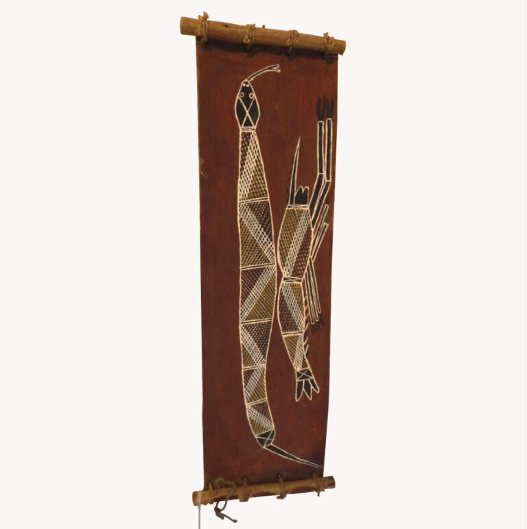 Indigenous painting on bark