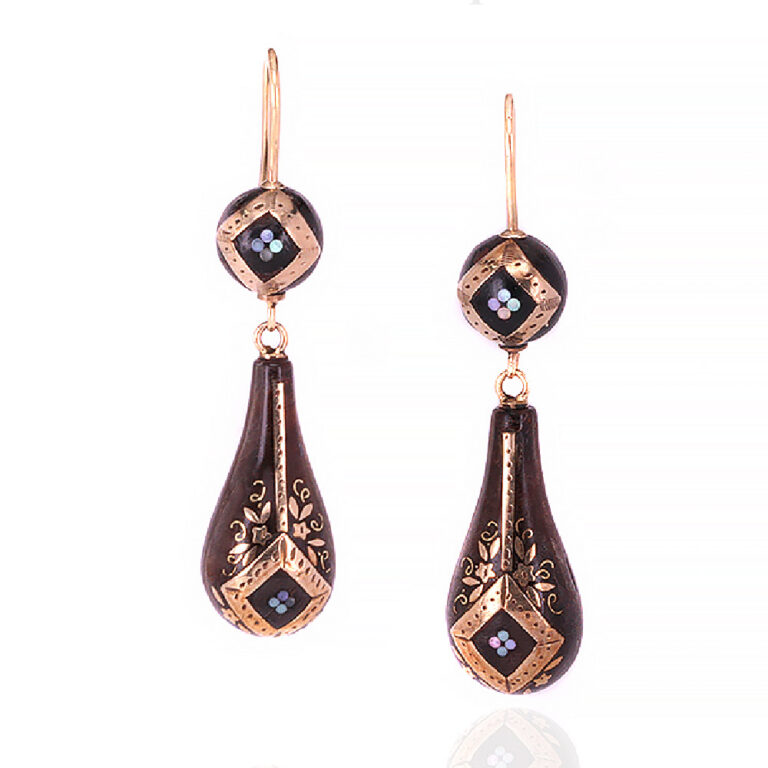 Antique pique earrings c.1890