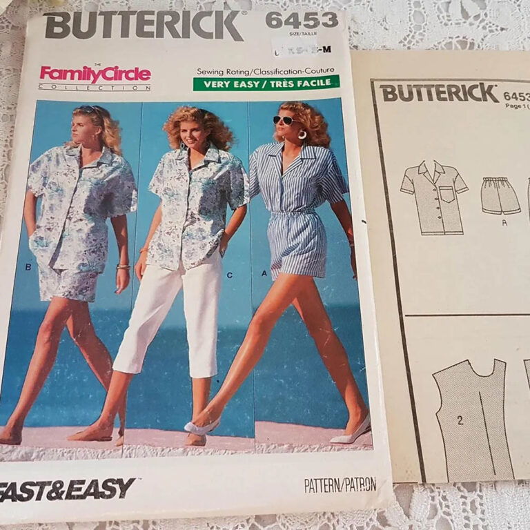 Butterick sewing pattern c.1988