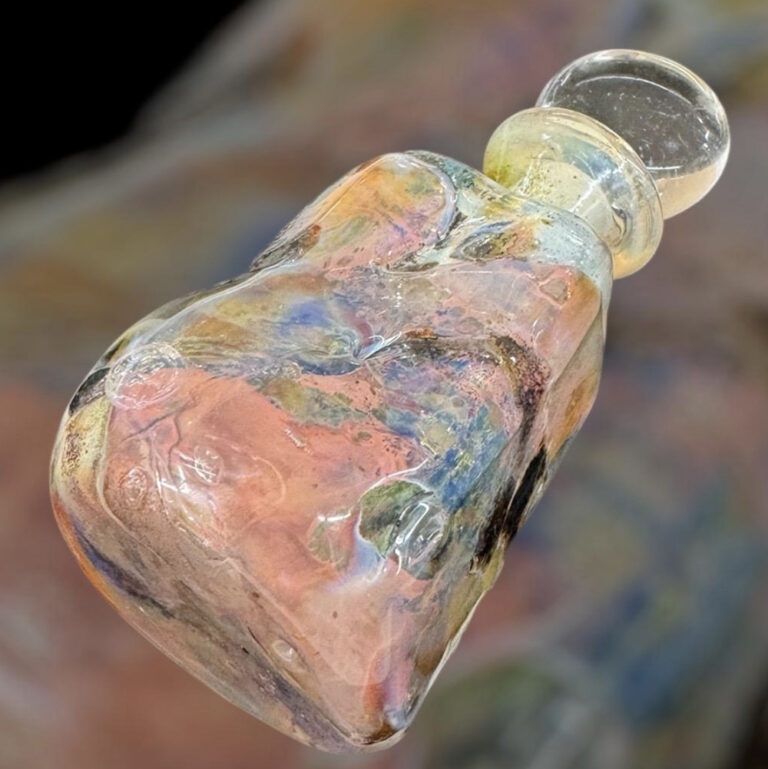 Richard Clement art glass perfume bottle