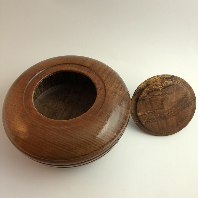 Blackwood lidded bowl