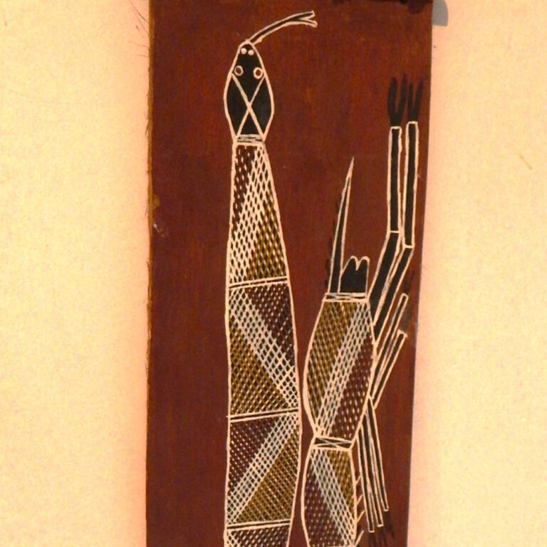 Indigenous painting on bark