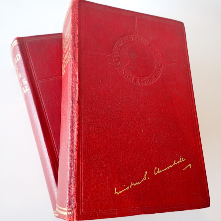 two volume Collector’s Edition of The World Crisis by Winston S. Churchill